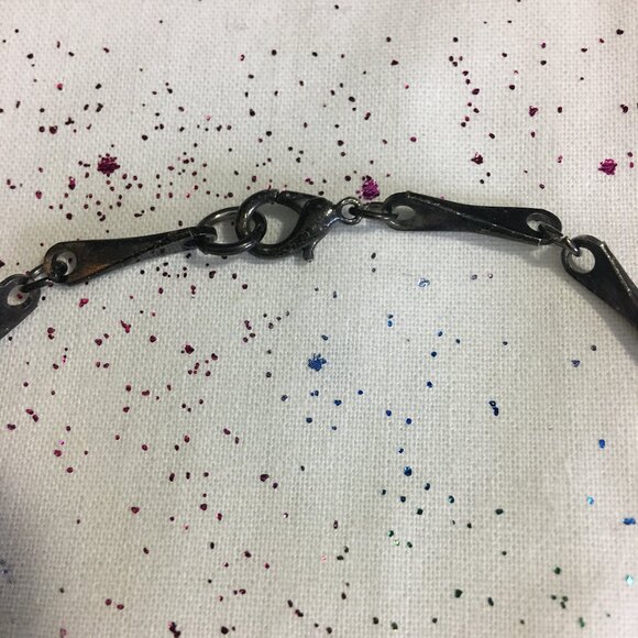 Men's Black Metal Chain Link Necklace - Picture 3 of 3